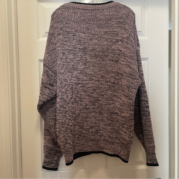 Vintage JW Men’s Pink 80s Acrylic Cardigan Sweater Size XL - Picture 3 of 4